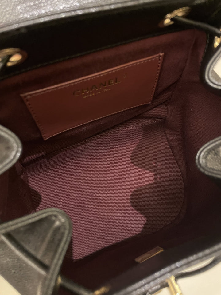 Chanel 22B Business Affinity Backpack Black Caviar