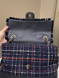 Chanel Airline Tweed Flap Bag Multicolor Tweed