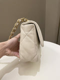 Chanel 19 Flap Bag Beige Lambskin