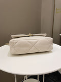 Chanel 19 Flap Bag Beige Lambskin