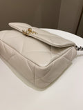 Chanel 19 Flap Bag Beige Lambskin