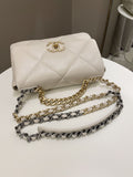 Chanel 19 Flap Bag Beige Lambskin