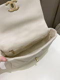 Chanel 19 Flap Bag Beige Lambskin