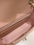 Chanel Classic Quilted Mini Rectangular Pale Pink Lambskin