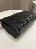 Chanel 2.55 225 Quilted Reissue Double Flap Black Aged Calfskin