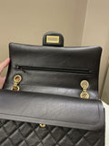 Chanel 2.55 225 Quilted Reissue Double Flap Black Aged Calfskin