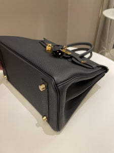 Hermes Birkin 25 Black Togo