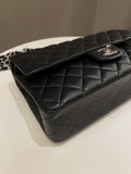 Chanel Classic Quilted Medium Double Flap Black Lambskin