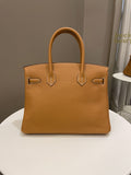 Hermes Birkin 30 Toffee Clemence