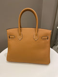 Hermes Birkin 30 Toffee Clemence