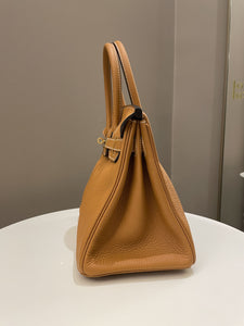 Hermes Birkin 30 Toffee Clemence