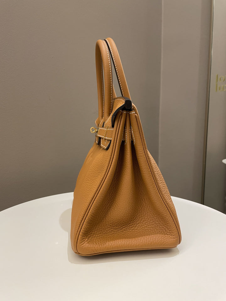 Hermes Birkin 30 Toffee Clemence