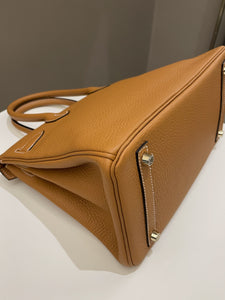 Hermes Birkin 30 Toffee Clemence