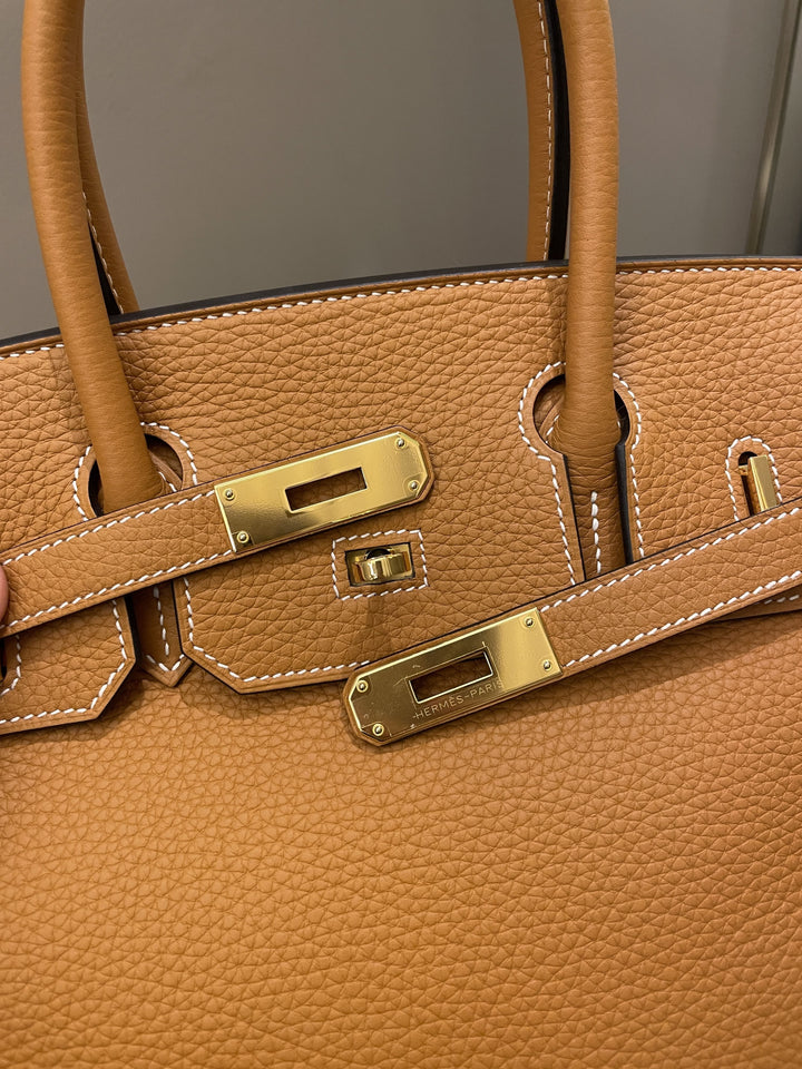 Hermes Birkin 30 Toffee Clemence