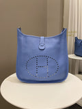 Hermes Evelyne GM Blue Paradise Clemence