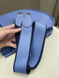 Hermes Evelyne GM Blue Paradise Clemence