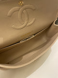 Chanel Classic Quilted Medium Double Flap Beige Caviar