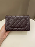 Chanel Classic Quilted Wallet On Chain Dark Burgundy