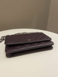 Chanel Classic Quilted Wallet On Chain Dark Burgundy