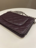 Chanel Classic Quilted Wallet On Chain Dark Burgundy