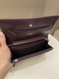 Chanel Classic Quilted Wallet On Chain Dark Burgundy
