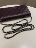 Chanel Classic Quilted Wallet On Chain Dark Burgundy