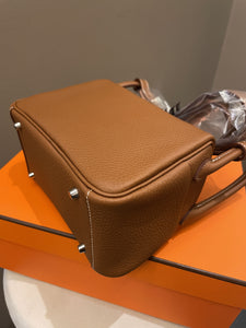 Hermes Mini Lindy Gold Clemence