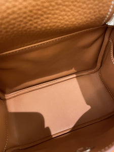 Hermes Mini Lindy Gold Clemence