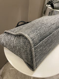 Chanel Deauville Shopper Tote Grey/ Black Canvas