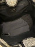 Chanel Deauville Shopper Tote Grey/ Black Canvas
