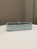 Chanel Mademoiselle Wallet On Chain Blue Iridescent Caviar