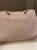 Chanel Deauville Shopper Tote Beige
