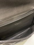 Chanel Quilted Timeless Flap Clutch Bag Grey Caviar