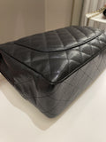 Chanel Classic Quilted Jumbo Single Flap Black Caviar