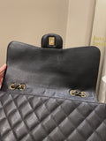 Chanel Classic Quilted Jumbo Single Flap Black Caviar
