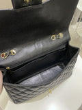 Chanel Classic Quilted Jumbo Single Flap Black Caviar