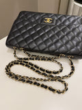 Chanel Classic Quilted Jumbo Single Flap Black Caviar