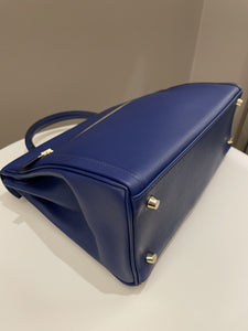 Hermes Kelly Lakis 32 Bleu Saphir Swift