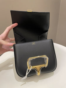 Hermes Mini Della Cavalleria Black Epsom