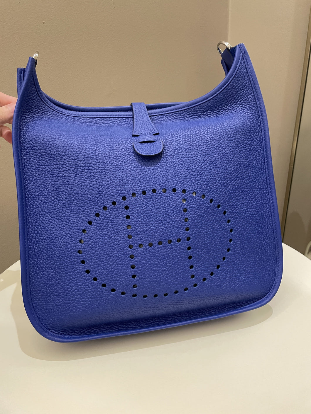 Hermes Evelyne 29 PM Royal Blue Clemence