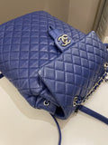 Chanel Urban Spirit Backpack Blue Lambskin