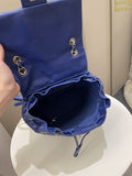 Chanel Urban Spirit Backpack Blue Lambskin