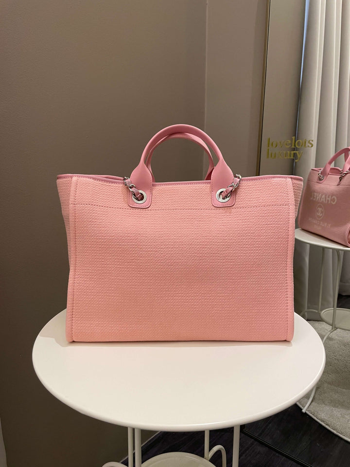 Chanel Deauville Shopper Tote Pink