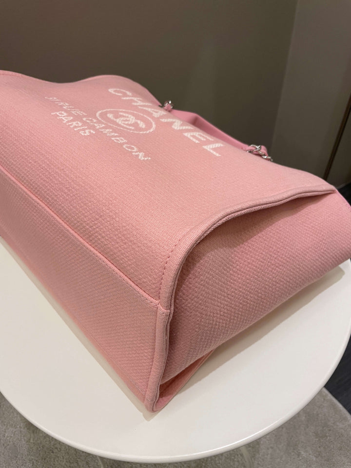 Chanel Deauville Shopper Tote Pink
