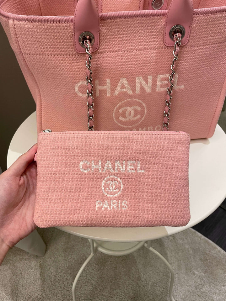 Chanel Deauville Shopper Tote Pink