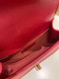 Chanel Quilted Small Boy Red Caviar