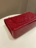 Chanel Vintage Classic Small Double Flap Red Lambskin