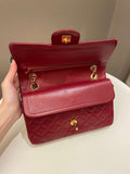 Chanel Vintage Classic Small Double Flap Red Lambskin