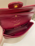 Chanel Vintage Classic Small Double Flap Red Lambskin