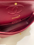 Chanel Vintage Classic Small Double Flap Red Lambskin